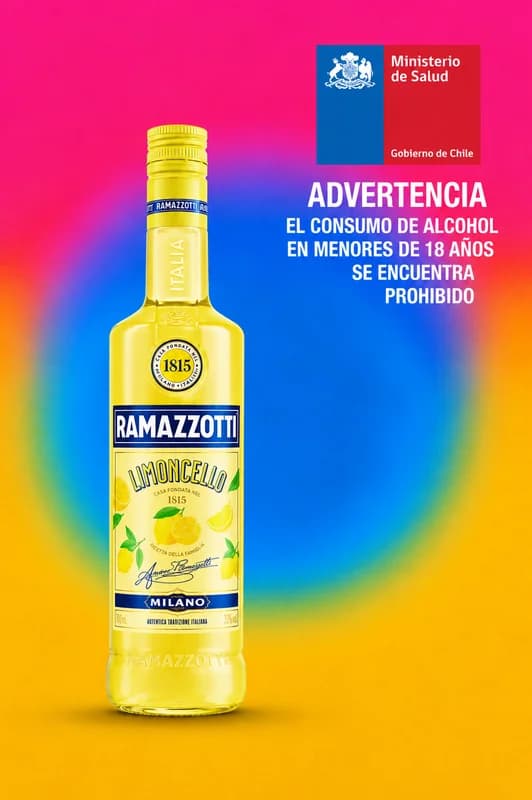Ramazzotti Limoncello – Licor de Limón Italiano 30° – 700 ml