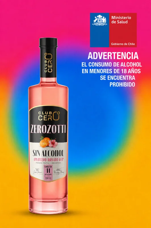 Club Cero Zerozotti – Aperitivo Rosato Sin Alcohol 0,0° – 750 ml