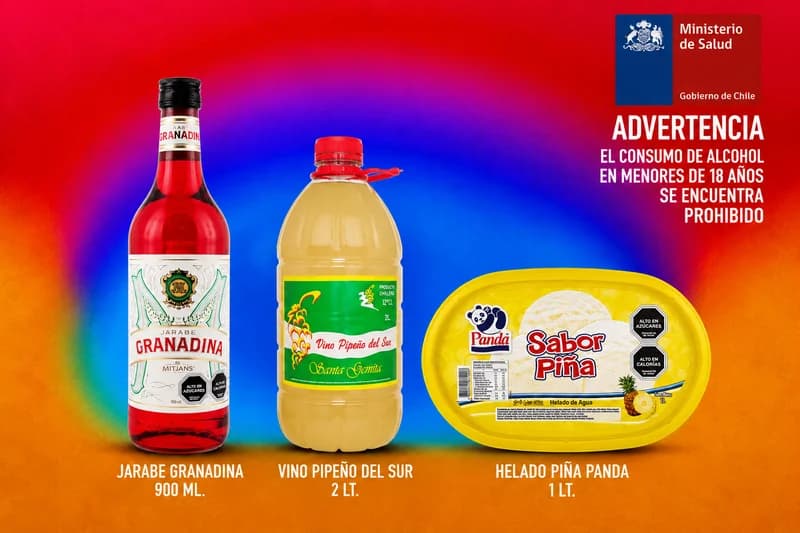 Pack Terremoto – Pipeño Santa Gemita 2 L + Granadina + Helado de Piña